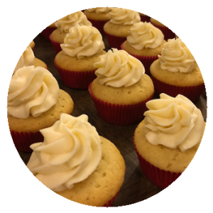 12 Vanilla Cupcake with Cream Cheese Frosting